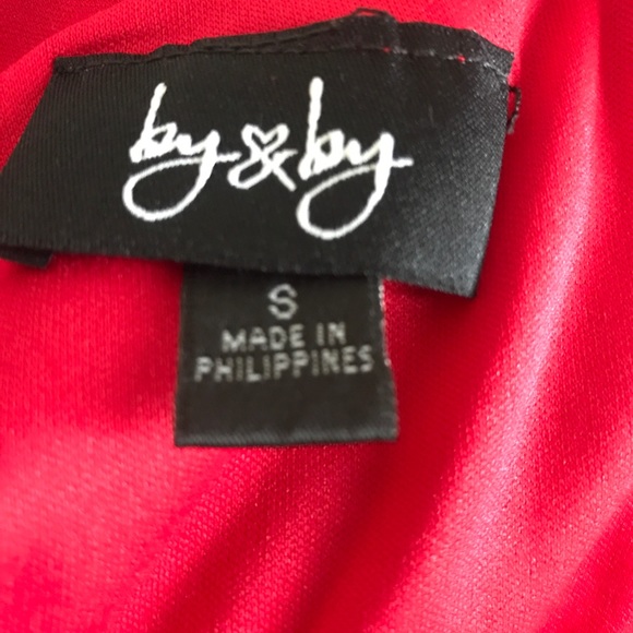 Long Sleeve Red Dress - Picture 7 of 8